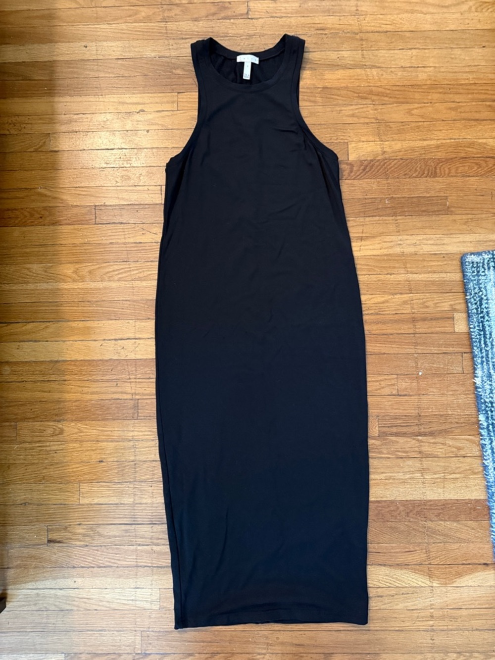 Leith Black Sleeveless Jersey Midi Dress